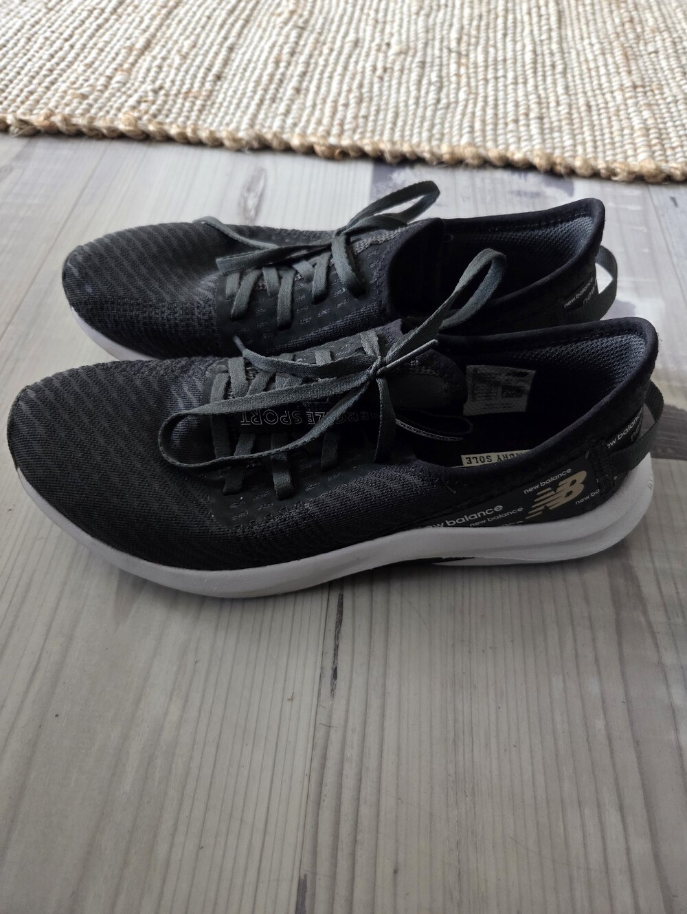 New Balance Women's Black Lace-Up Sneakers